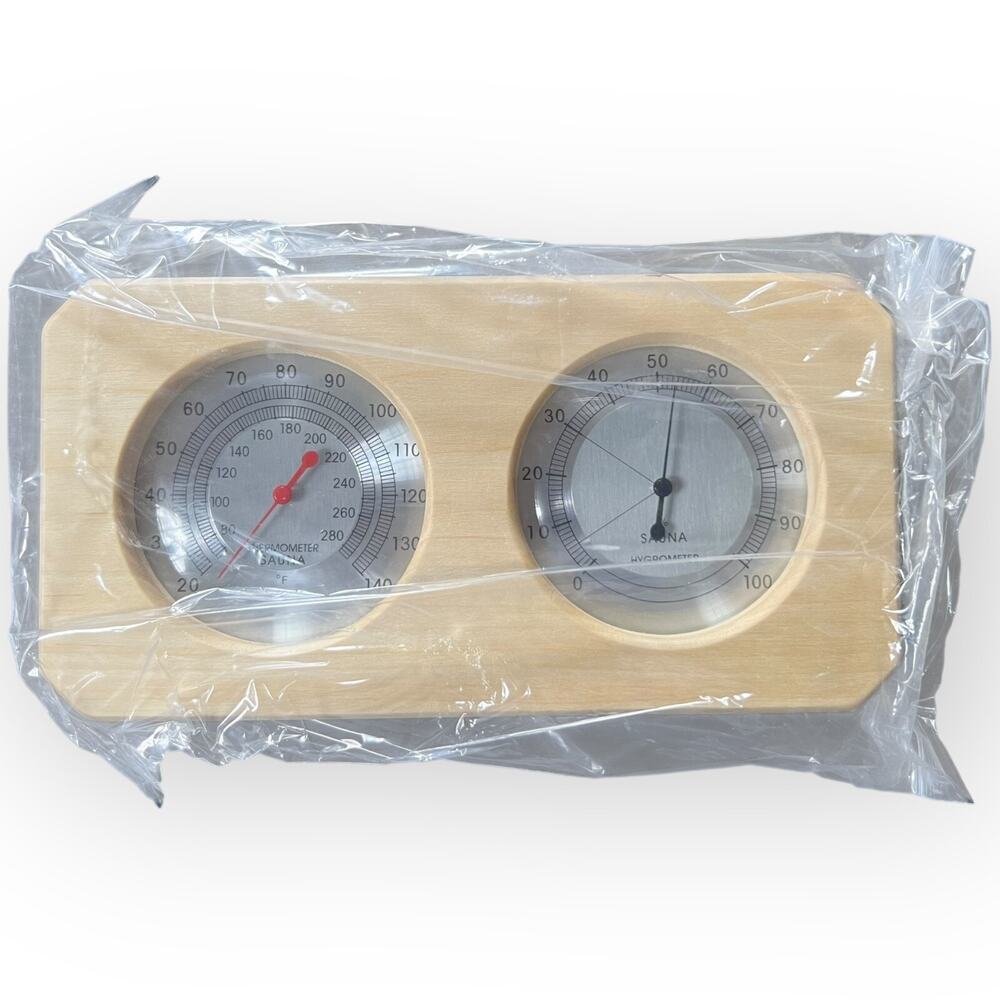 Sauna Thermometer Fahrenheit Hygrometer Gauge 2in1 Indoor Home Sauna Thermostat - Picture 10 of 10